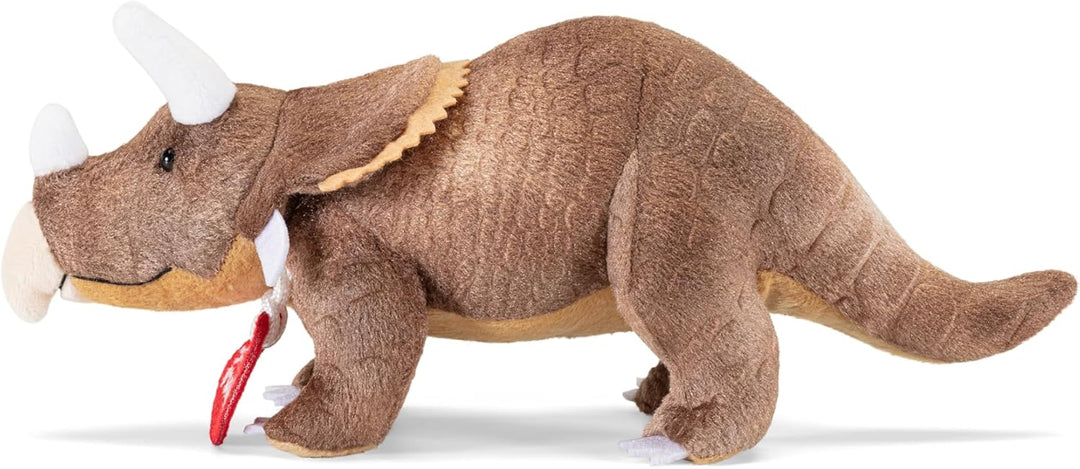Trudi Triceratops Plüsch-Dinosaurier, Geschenk zum Geburtstag und Weihnachten | 22X10X9cm Grosse XS
