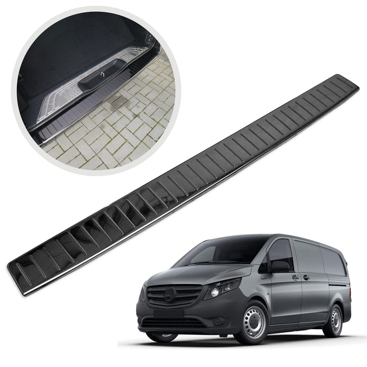 CHROMEMASTER | Ladekantenschutz Stossstangenschutz | Kompatibel mit Mercedes Vito V-Class W447 2014-