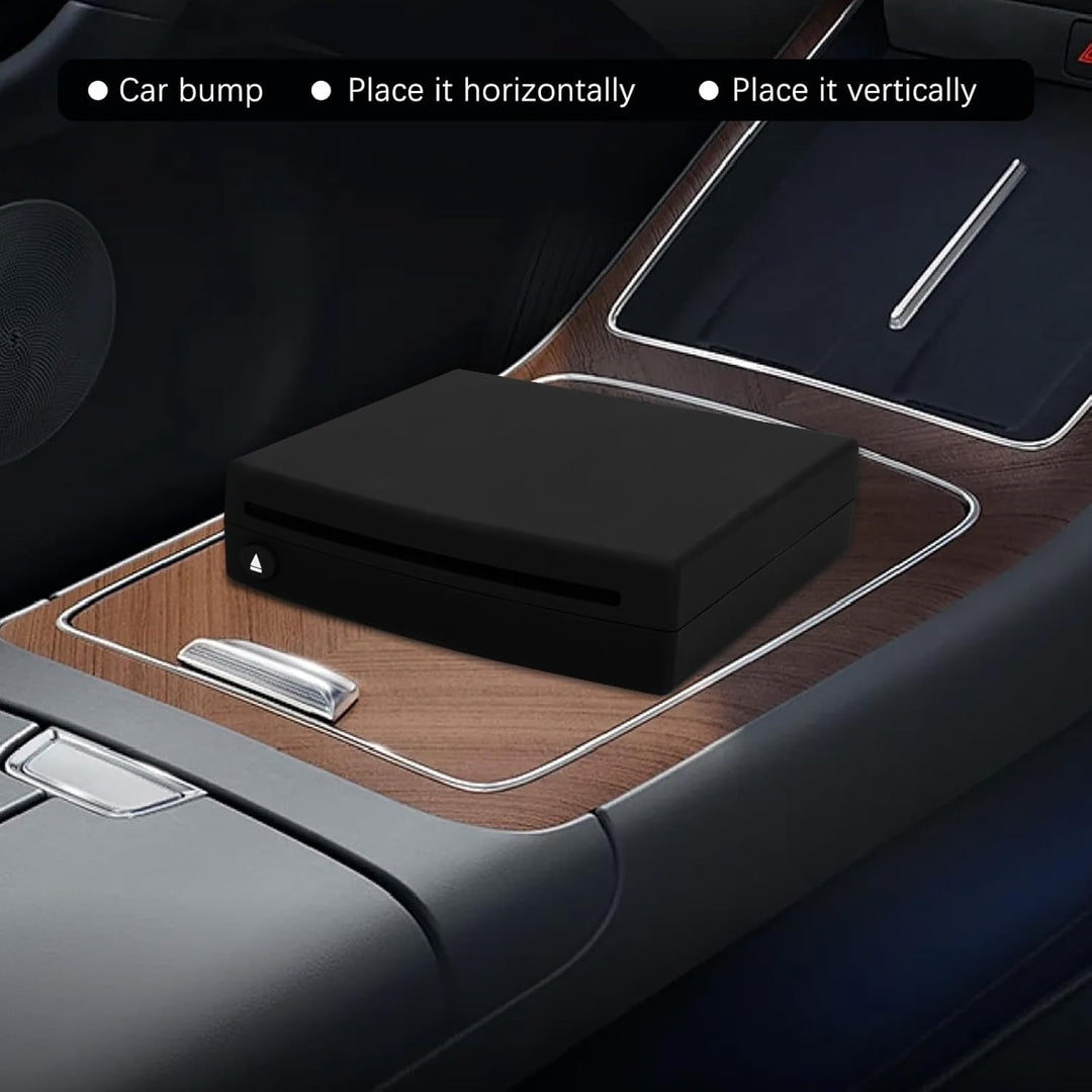CD Player für Auto mit USB Anschluss,Universell Tragbarer Externer CD/DVD-Dish Box Player Fürs Auto,