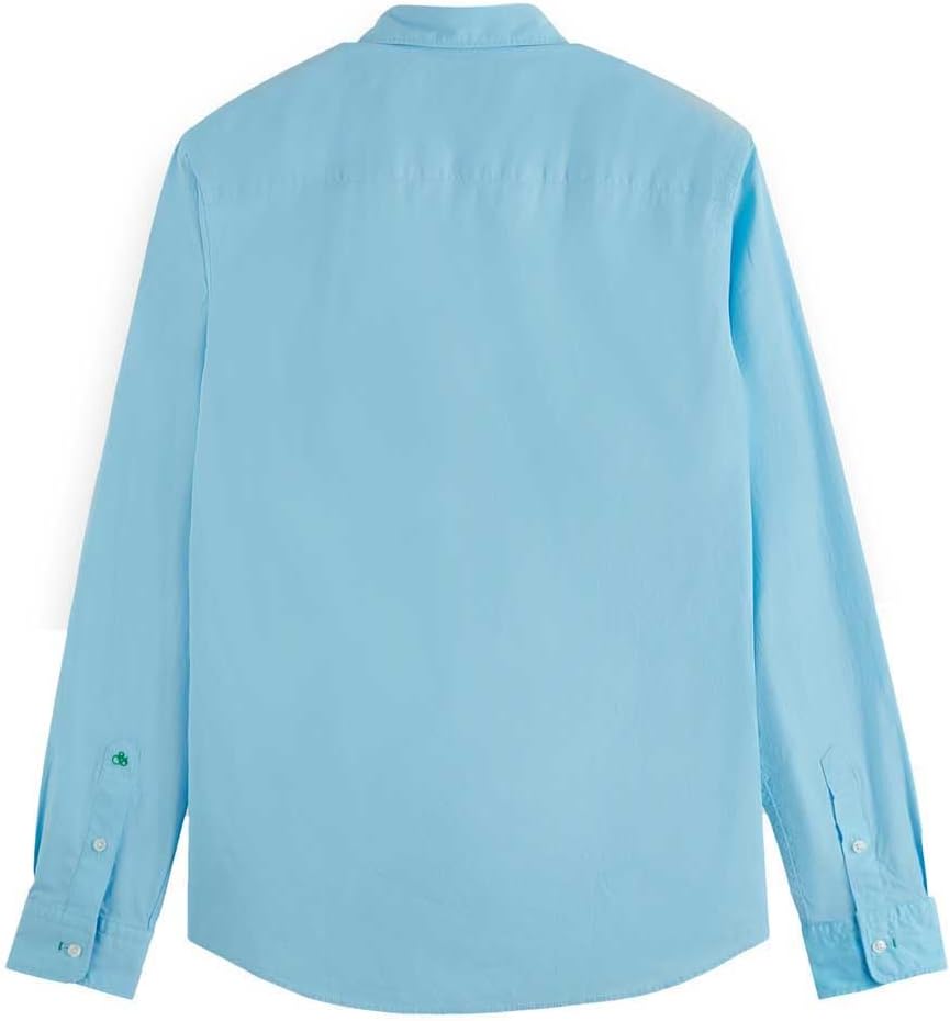 Scotch & Soda Herren Poplin Shirt Hemd S Blue Lagoon, S Blue Lagoon