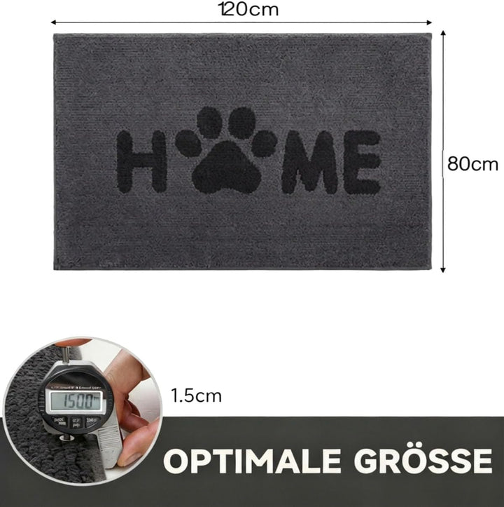 80x120cm Schmutzfangmatte Fussmatte für Innenbereich, rutschfeste Türmatte Waschbar aus Mikrofaser m