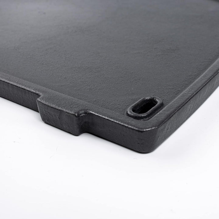 LOKHING 6558 32cm x 22cm Gusseisen Bretpfane Grillplate für Weber Q100 Q120 Q1000 Q1200 Series Grill