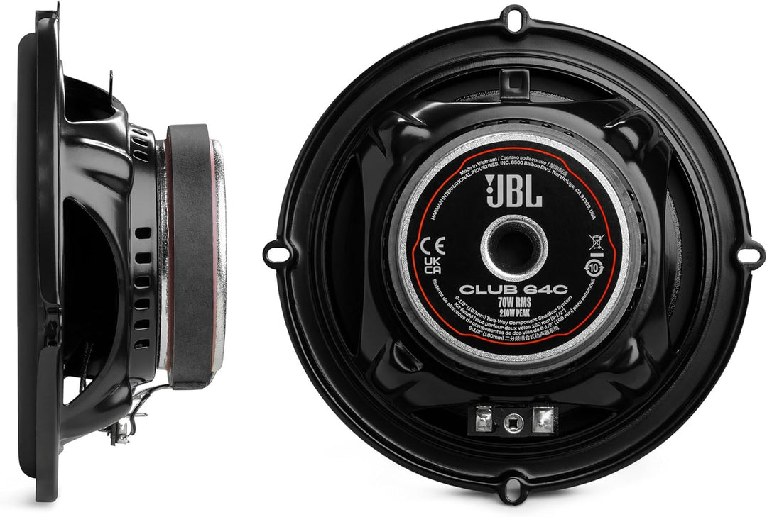 JBL Club Gen3 64C 6.5'' (16cm) Lautsprecher Compo-Satz, Schwarz