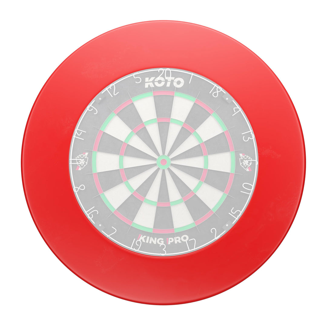 KOTO - Dartscheiben Surround Rot, dartscheibe schutzring für unterwegs, Einfach EIN zu packen und mi