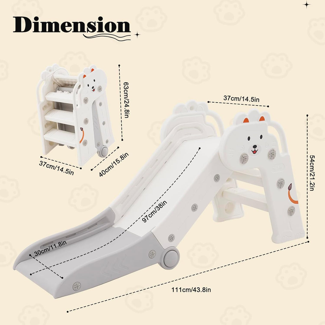 HOMCENT Rutsche für Kinder, Faltbar Kinderrutsche Babyrutsche, Fun Slide, Gartenrutsche Kleinkinderr