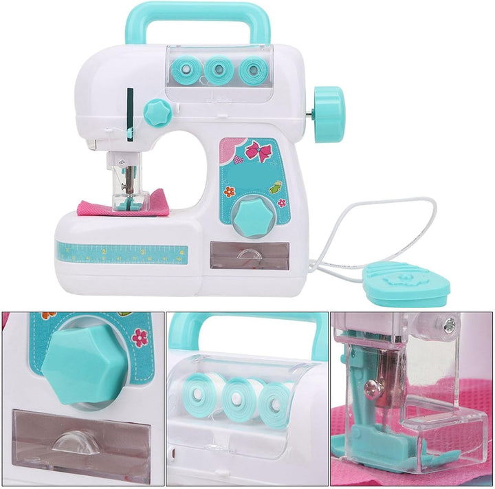 Bonbela Elektrische Nähmaschine Spielzeug für Kinder Mädchen Kinder 3+ Jahre mit Zartem Design Premi