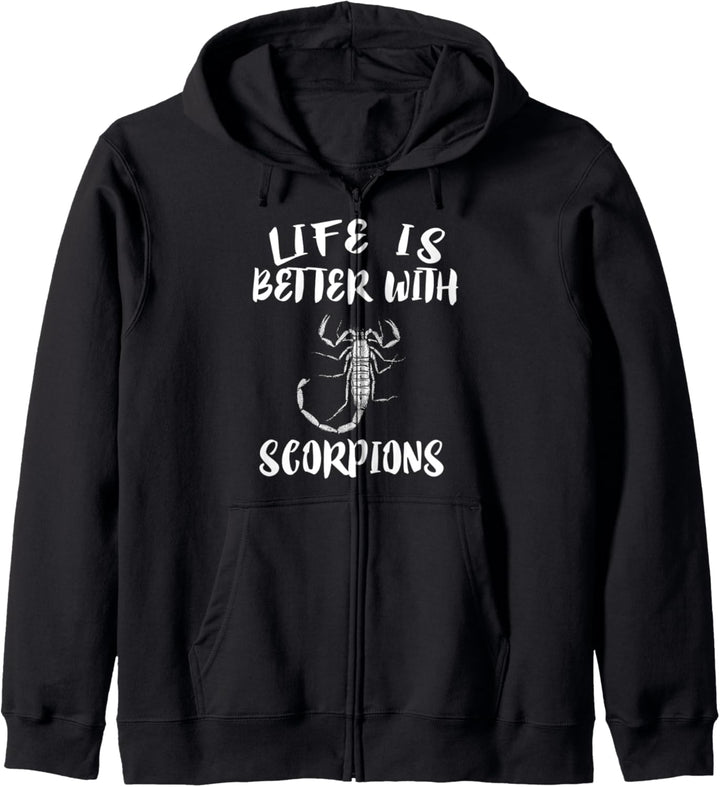 Life Is Better With Scorpions Animal Gift Kapuzenjacke