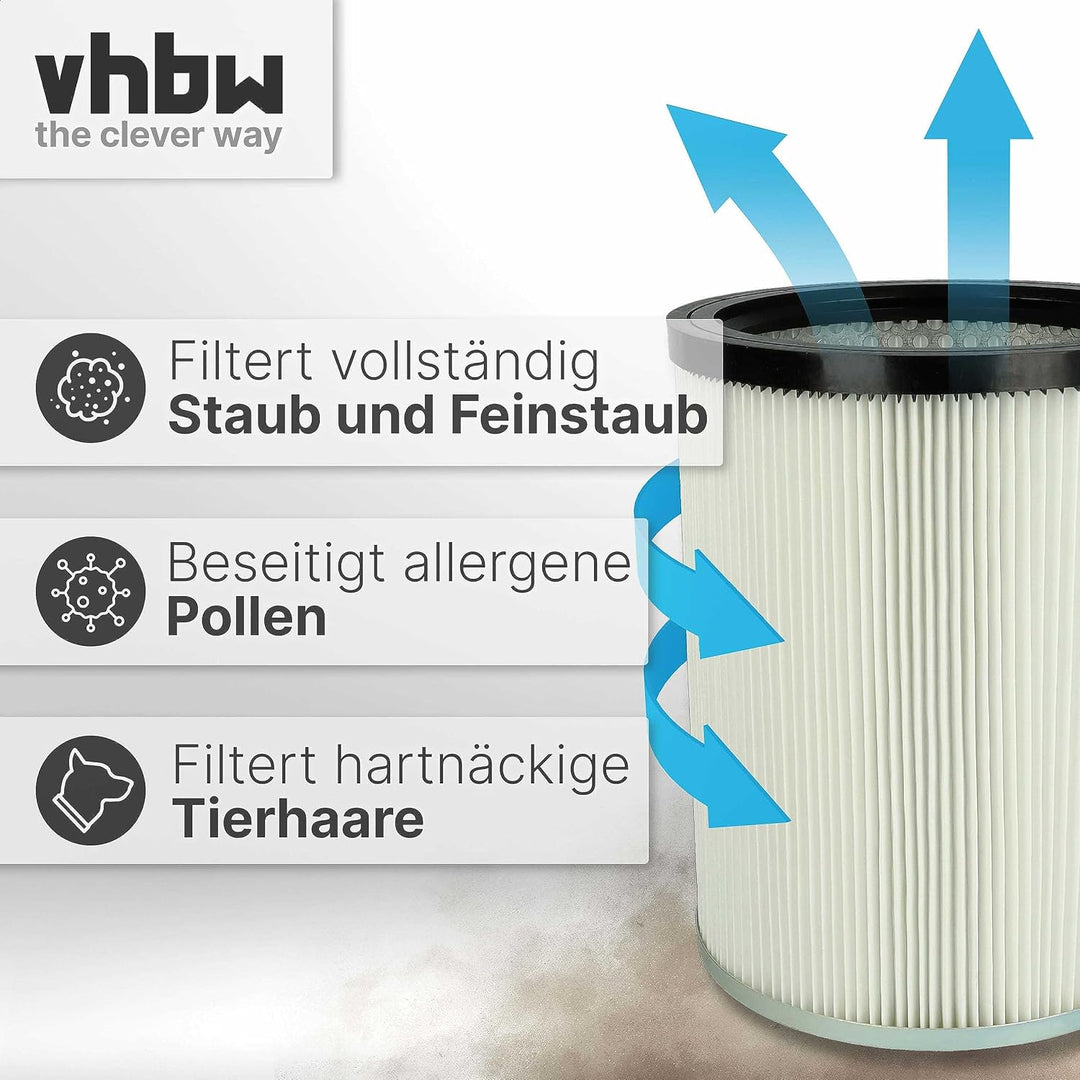 vhbw 2x Faltenfilter kompatibel mit Kärcher NT 70/2 Professional *EU