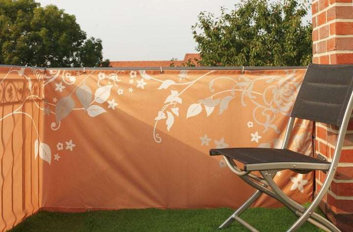 Videx 11474 Balkonbanner Phantasie 90 x 300 cm terrakotta