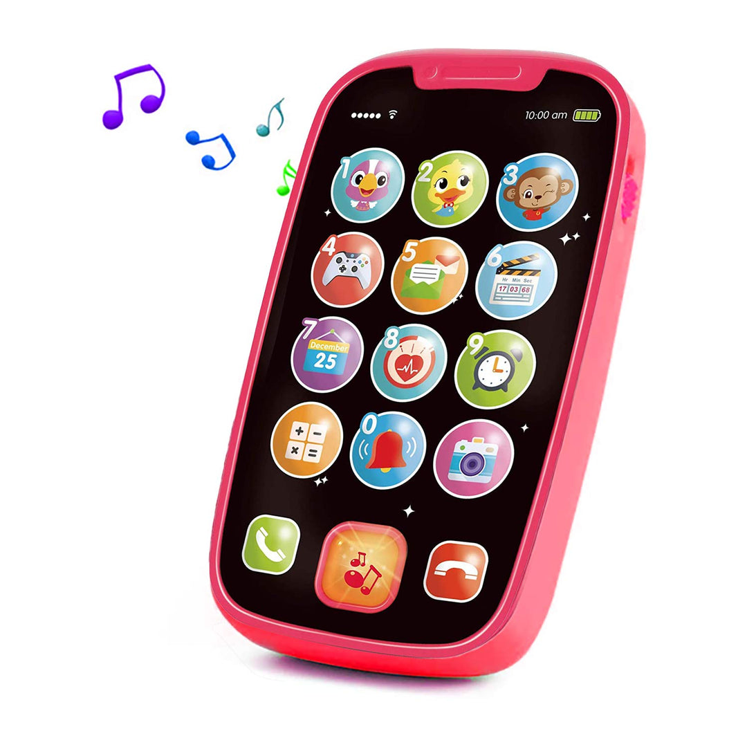 Yerloa Baby Telefon Musikspielzeug Baby Spielzeug ab 1 Jahr,kinder Smartphone Spielzeug ab 6 9 12 Mo