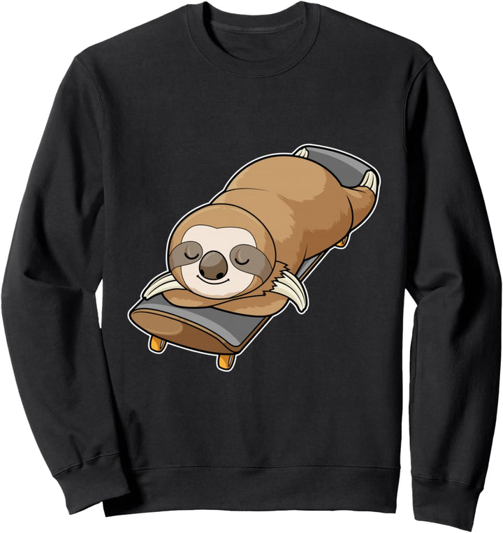 Faultier Skater Skateboard Sport Sweatshirt