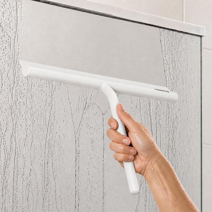 Minismus Silikon Duschabzieher für Glastüren und Fenster 33 cm – Fensterabzieher Badezimmer und Spie