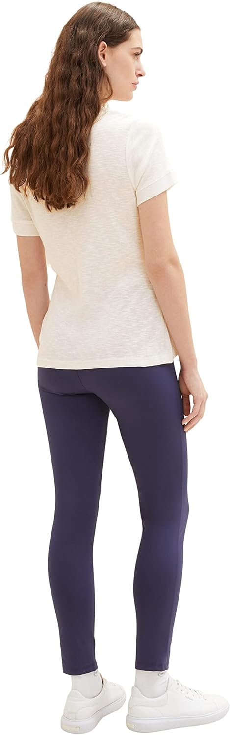 TOM TAILOR Damen Treggings mit Ziernaht 42W / 28L 11331 - Atlantic Ocean Blue, 42W / 28L 11331 - Atl