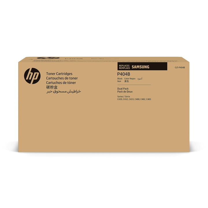 HP CLT-P404B (‎SU364A) Multipack Original Toner 2x Schwarz (Kompatibel: SL-C430, C430W, C432, C433,