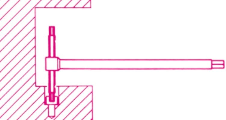 Beta 951/SP6 Stiftschlüsselsatz (variables Schraubendreher-Set 6-teilig, mit T-Griff, Sechskantprofi