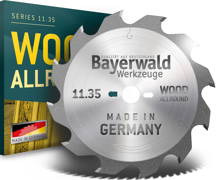 Bayerwald - HM Handkreissägeblatt für Holz - Ø 237 mm x 2,5 mm x 30 mm | Wechselzahn (12 Zähne/sehr