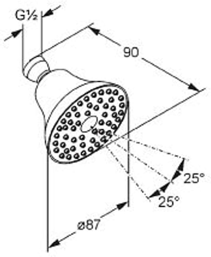 Kludi Freshline 6219105-00 100 Kopfbrause 1S
