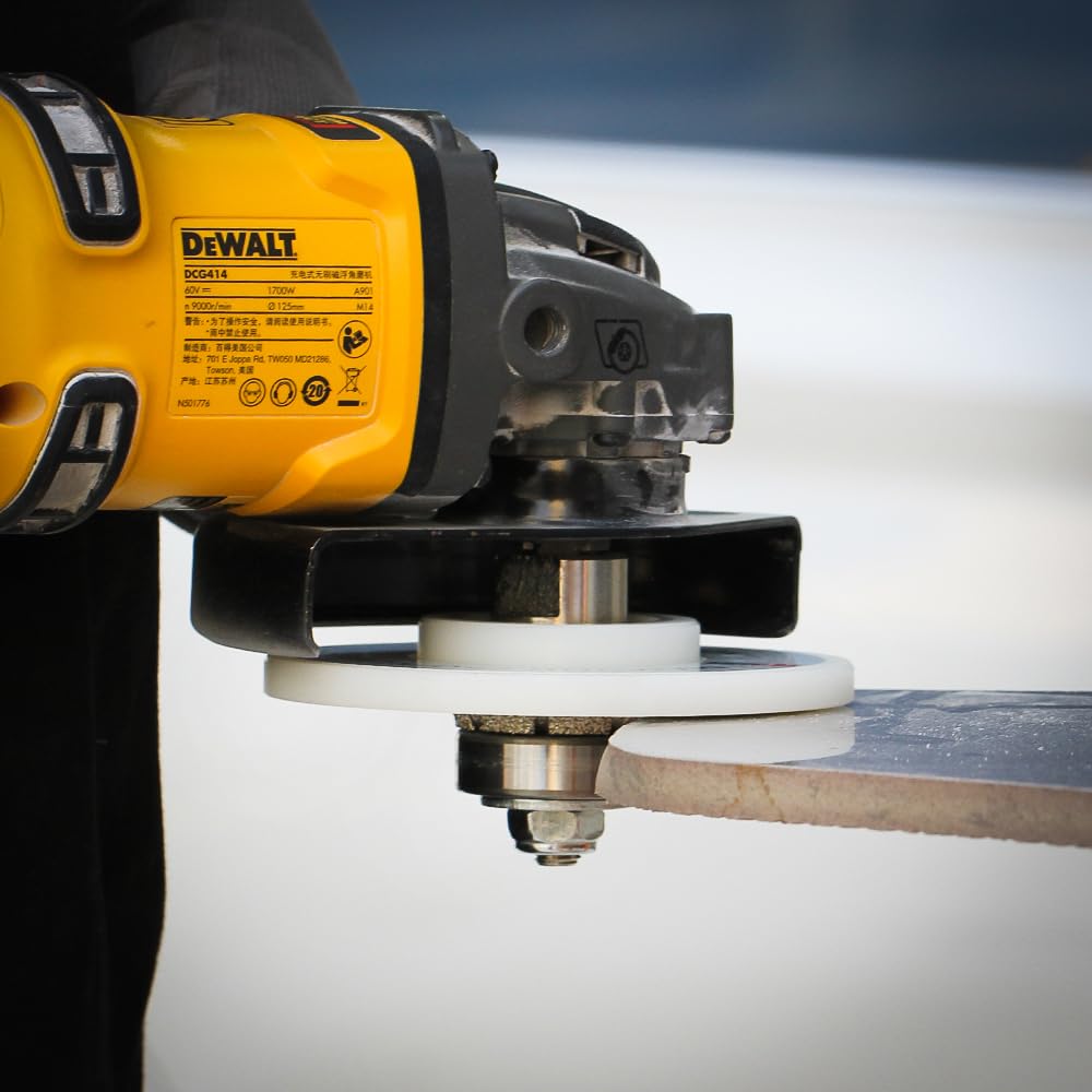 Diamant-Handprofiler/Fräser, weisse Nylonabdeckung für Granit-Arbeitsplatten, volle Bullnose (B20),
