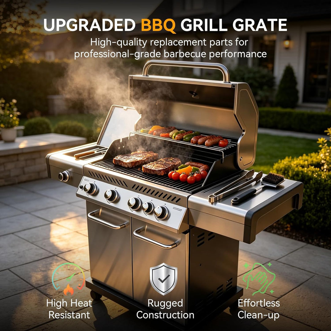 43,2 × 67 CM Edelstahl Grillroste für Nexgrill 4 Brenner 720-0830H 720-0670A 720-0783E 720-0958A, 5