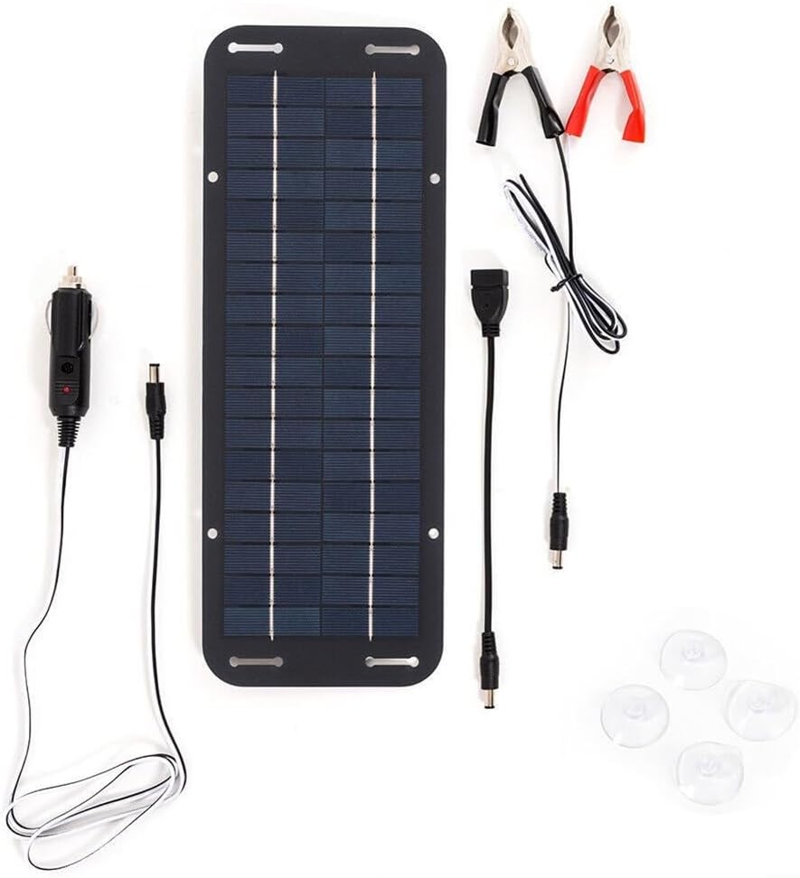 Solar-Batterie-Ladegerät, 30 W, Solarpanel, 12 V, Erhaltungsladegerät, Batterie-Ladegerät-Set, Maint