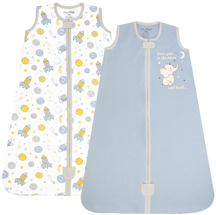 Baby Schlafsack, 0.5 TOG 100% Bio-Baumwolle, Ideal für den Sommer, Sommerschlafsack für Jungen und M