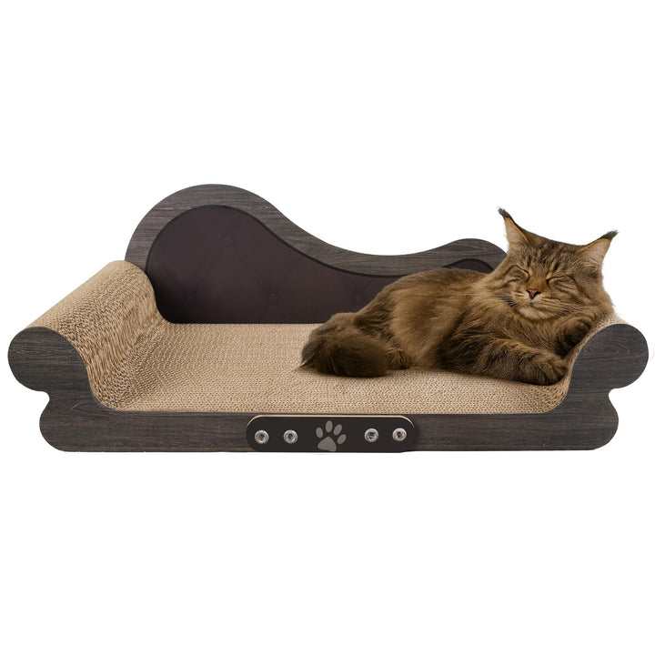 Kratzbrett Katze XXL, 68 cm Breite, Kratzmatte im Sofa-Design,Bestehend aus Hoher Dichte, die Kräfti