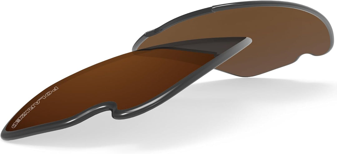 BlazerBuck Ersatzgläser und Socken-Set für Oakley Flak 2.0 OO9295 Amber Polarized, Fit Flak 2.0 OO92