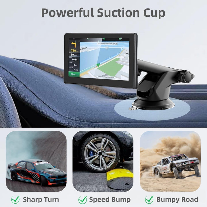 Carplay Bildschirmhalterung mit Schrauben, Saugnapfhalterung für 7''/ 9''/ 10.26'' Auto Android Auto