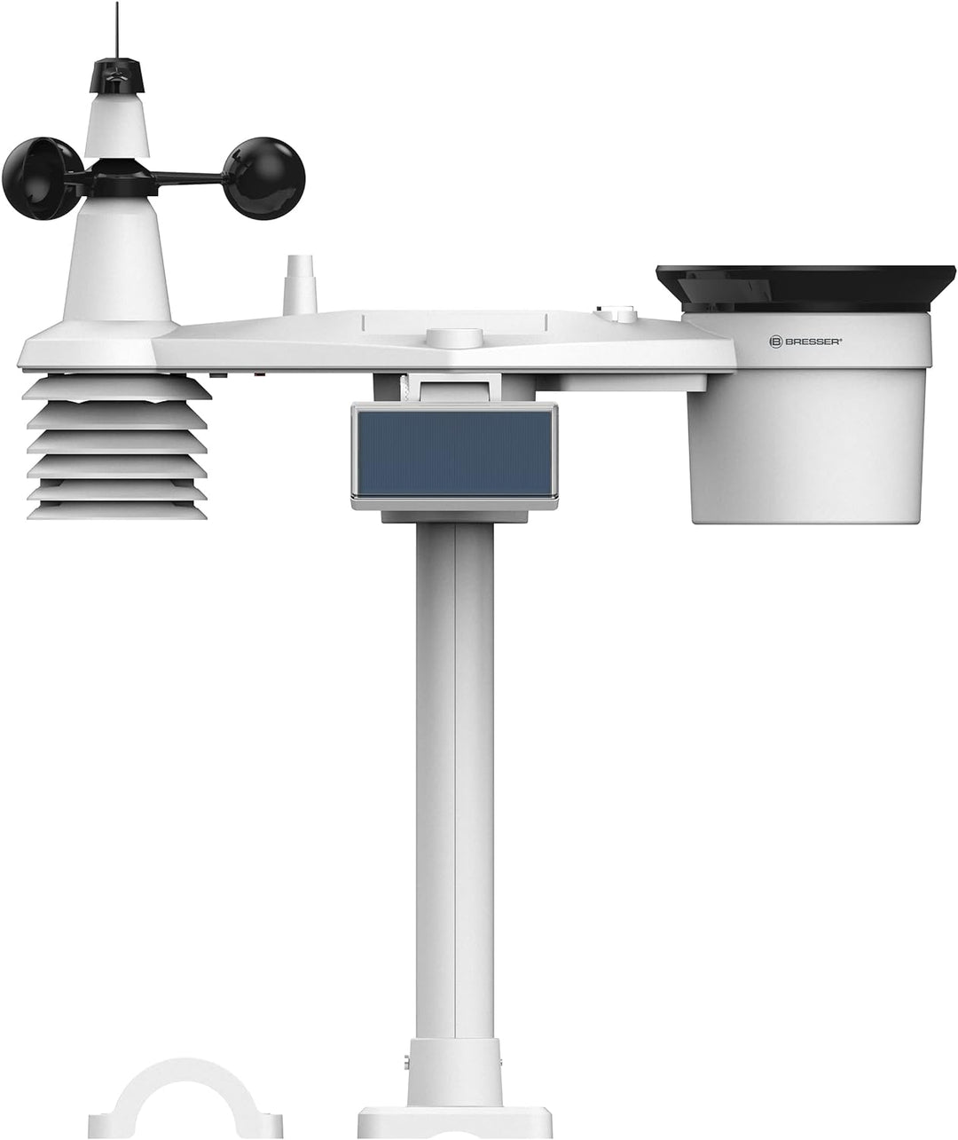 Bresser 6-Tage 4CAST Funk Wetter Station PRO WLAN-Wetter-Center 7-in-1 solar mit Wind- und Regenmess