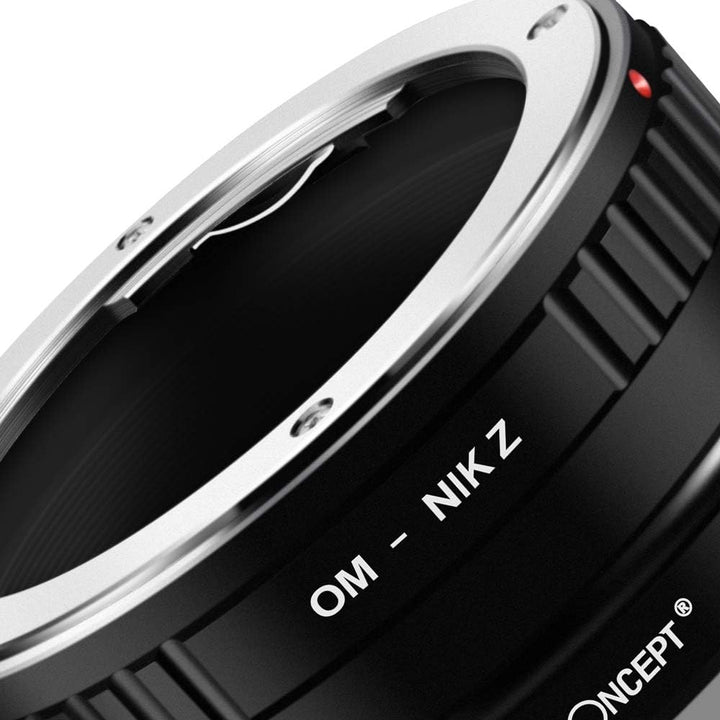 K&F Concept OM-NIK Z Bajonettadapter Objektiv Ring für Olympus OM Objektiv auf Nikon Z 7 und Nikon Z