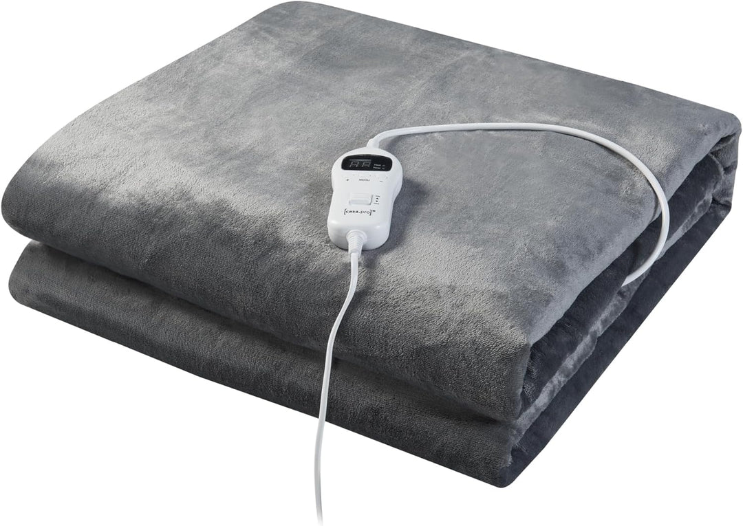[en.casa] Elektrische Heizdecke Archi 200 x 150 cm Wärmedecke mit Abschaltautomatik inkl. Controller