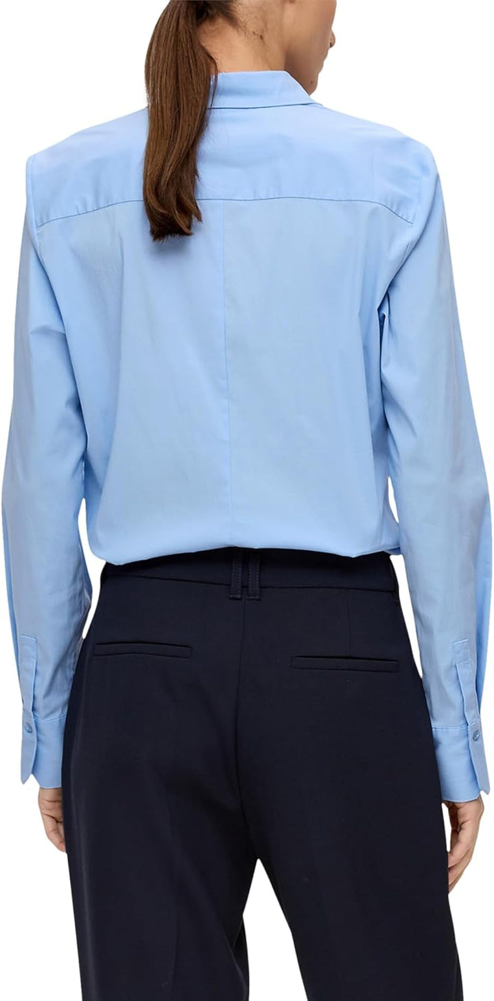 s.Oliver BLACK LABEL Bluse mit Ziernähten 34 Hellblau, 34 Hellblau