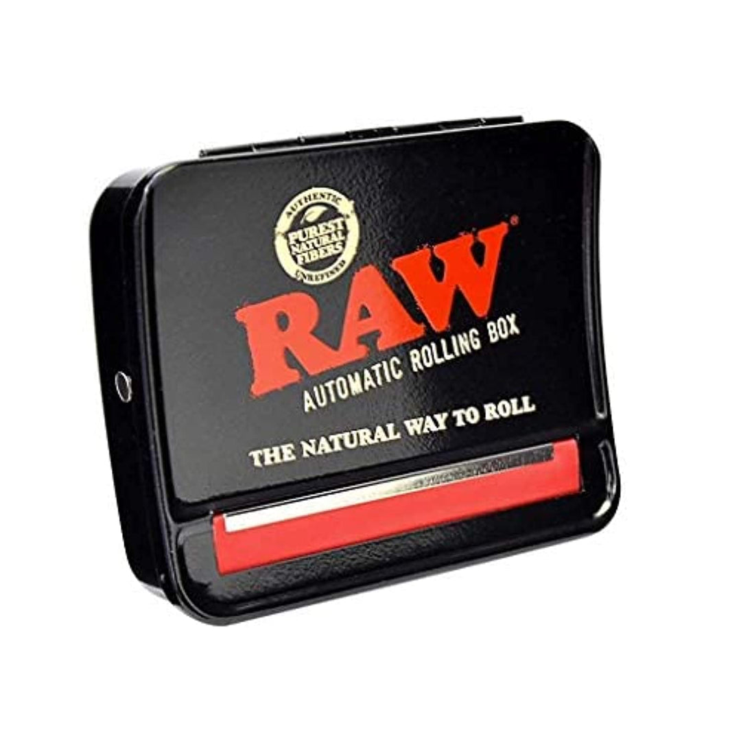 RAW Automatische Zigarettendrehmaschine, Metall, Schwarz, 79 mm, Klappe, Drehmaschine