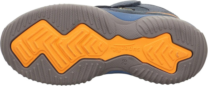 Superfit Jungen Storm Sneaker 25 EU Schmal Blau Orange 8040, 25 EU Schmal Blau Orange 8040
