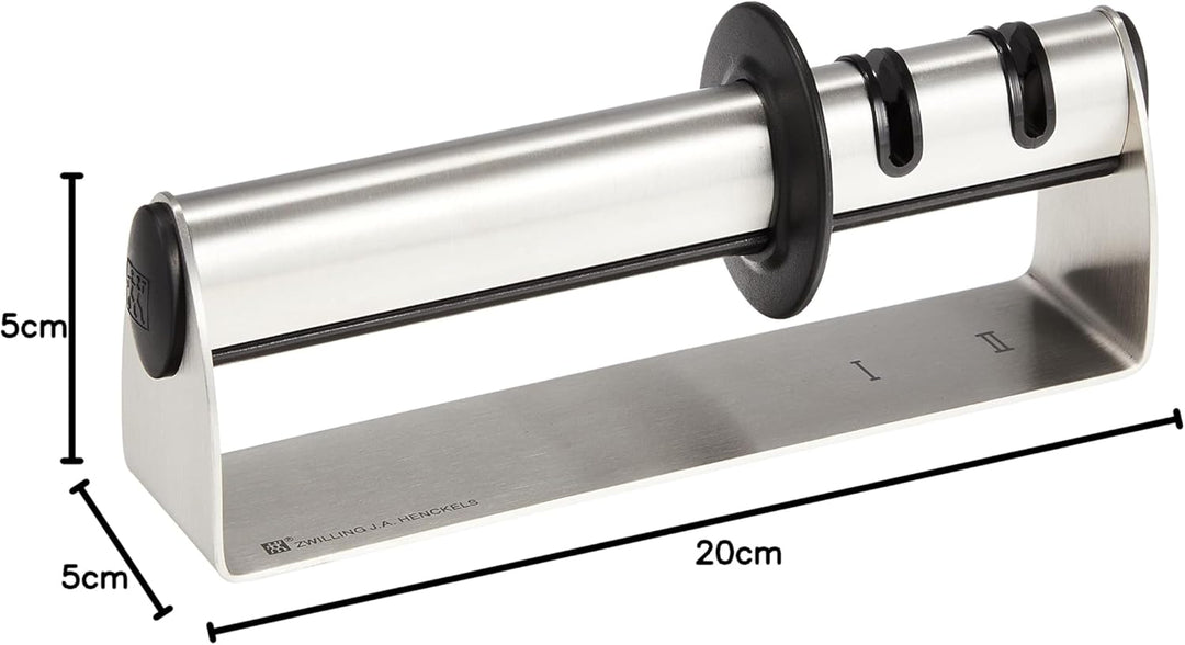 ZWILLING TWIN Sharp Messerschärfer, 20 x 5 x 5 cm, Edelstahl, Silber