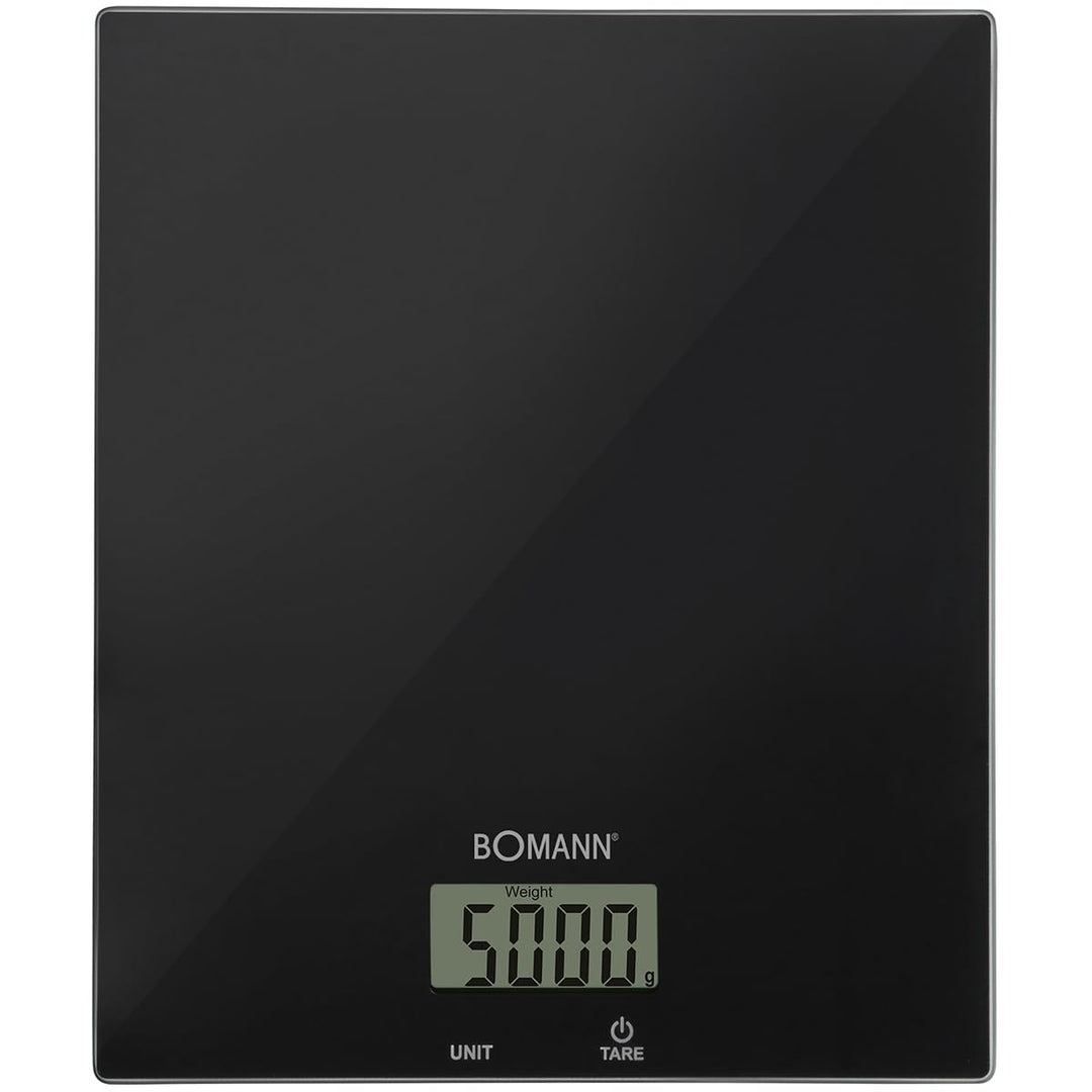 Bomann Küchenwaage digital | hohe Präzision | 1g Schritte | bis zu 5kg | Zuwiegefunktion | stabiles