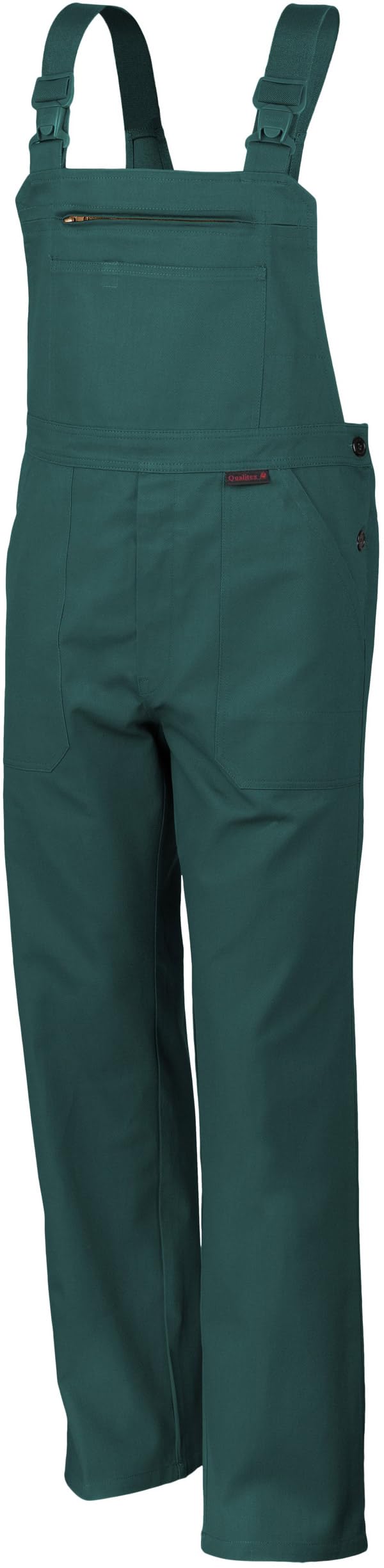 Qualitex Arbeits-Latzhose BW 270 42 Grün, 42 Grün