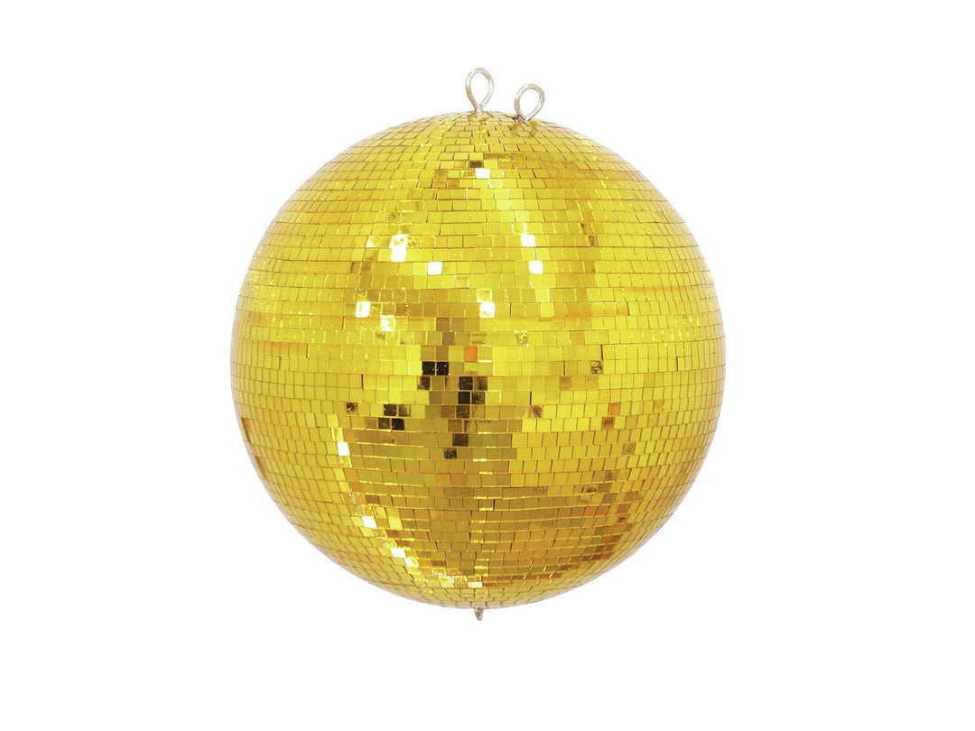 Eurolite Spiegelkugel 40cm gold | Sicherheits-Spiegelkugel mit goldenen Facetten | Lückenlose Verkle