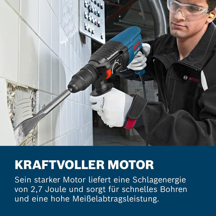 Bosch Professional Bohrhammer GBH 2-26 F (830 Watt, Wechselfutter SDS-plus, Schlagenergie: 2,7 J, im