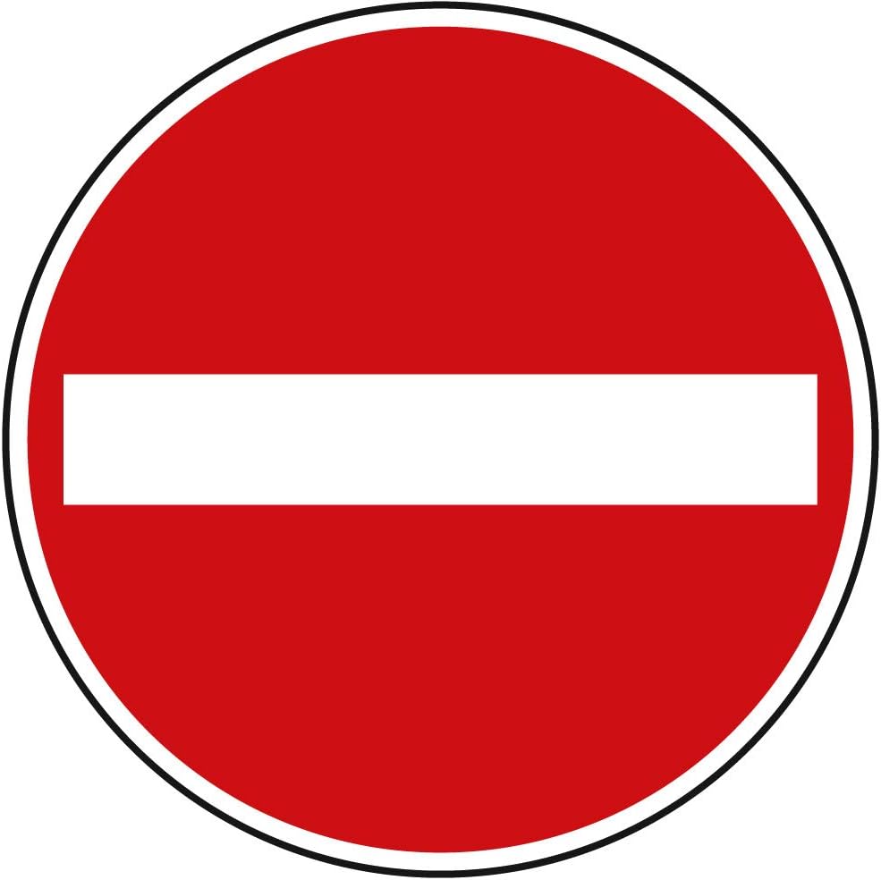 Verkehrszeichen Verbot der Einfahrt Nr. 267 | Ø 420mm, Alu 2mm, RA1 | Original Verkehrsschild nach S