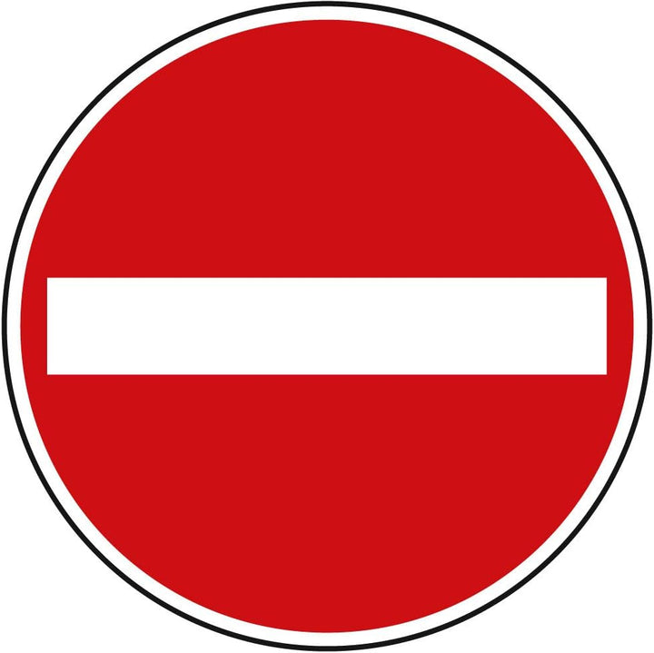 Verkehrszeichen Verbot der Einfahrt Nr. 267 | Ø 420mm, Alu 2mm, RA1 | Original Verkehrsschild nach S