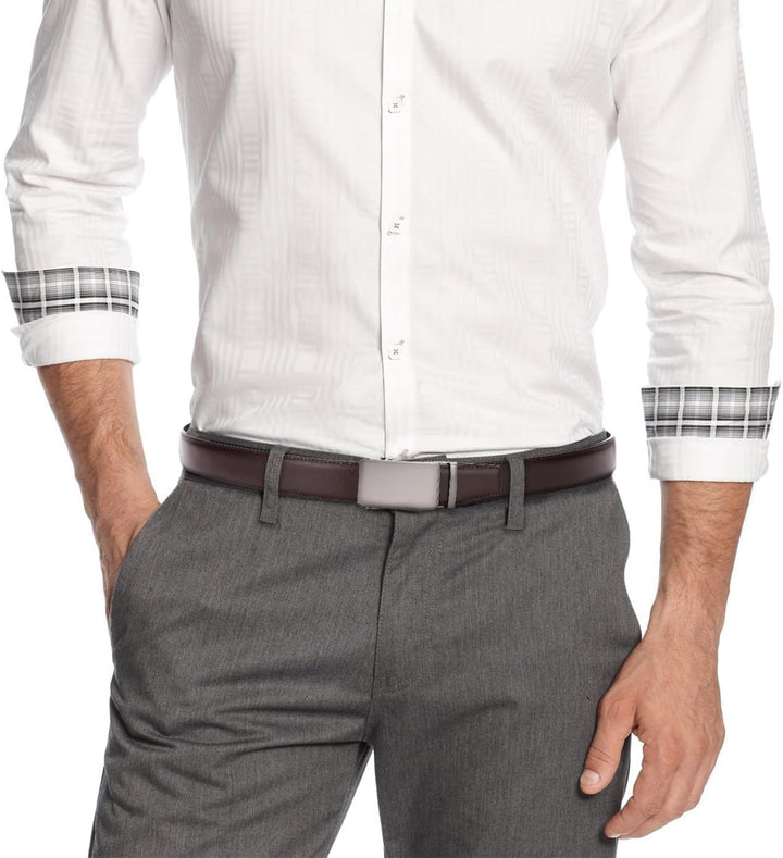CHAOREN Automatik Gürtel Herren, Ledergürtel Herren, 35 mm Breit, Kürzbar | Präzise Anpassung für pe