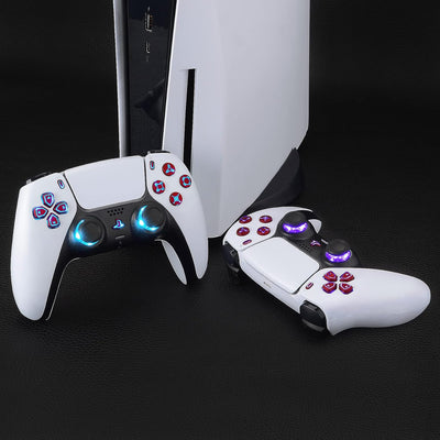 eXtremeRate 9 Modi 7 Farben DTF V3 LED Kit für ps5 Controller Ersatz Leuchttaste D-Pad Thumbsticks S