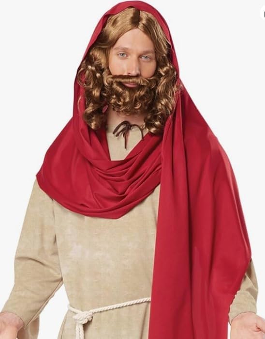 California Costumes Jesus Christus Kostüm für Erwachsene, Rot, Natur, M M Tan/Rot, M Tan/Rot