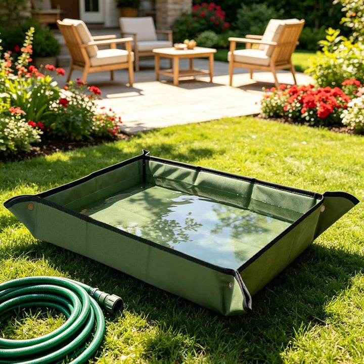 Pflanzenmatte,Dick Wasserundurchlässig Faltbar Extra gross | Übertopf Pflanzen, Hof, Terrasse, Balko