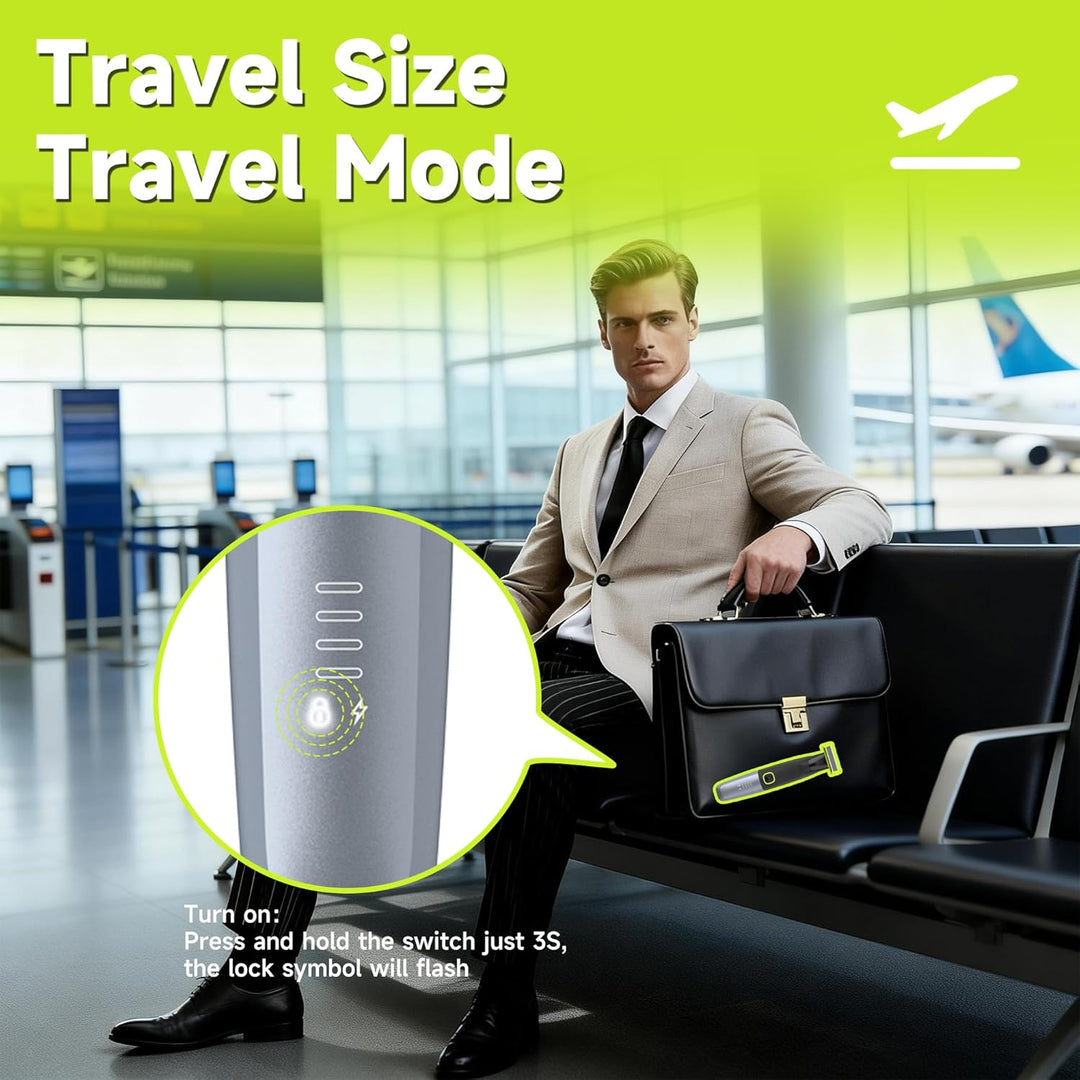 Intimrasierer Mann, All-in-1 Körperrasiere für Herren, USB-C Professioneller Body Trimmer Wasserdich