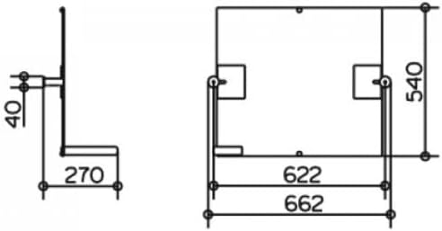 Keuco 34986172000 Plan Care Kippspiegel Aluminium-Finish