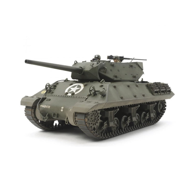 Tamiya 300035350 300035350-1:35 US Panzerjäger M10 (3) Mittl. Prod,originalgetreue Nachbildung, Plas
