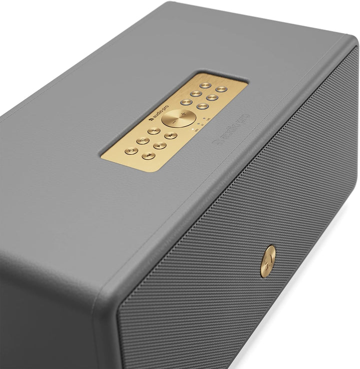 Audio Pro Drumfire-D2 - Ultra Kräftiger Multiroom Lautsprecher mit Bluetooth & WiFi - Stereo Speaker