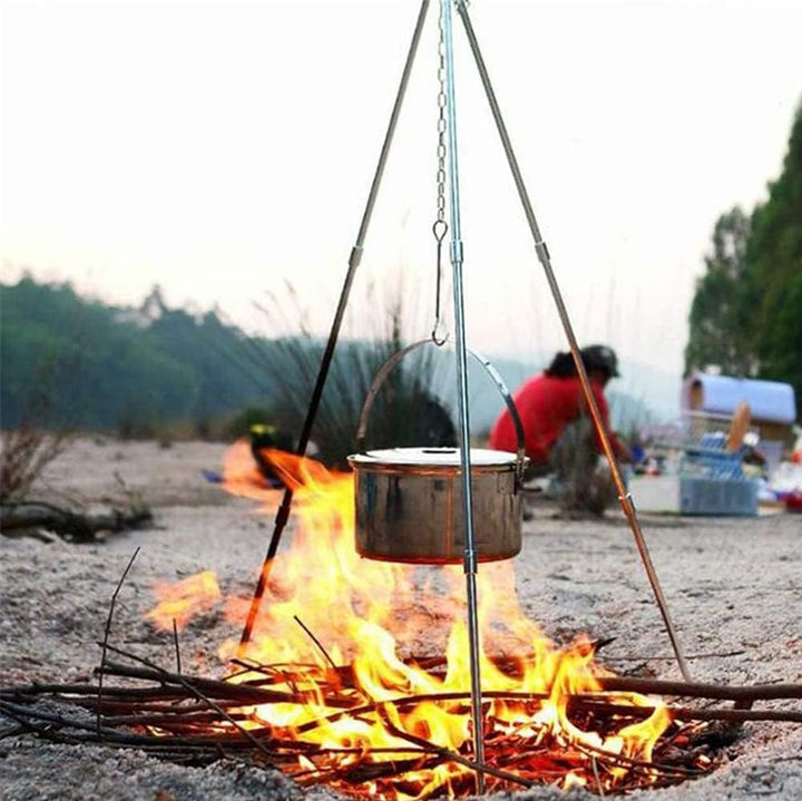 SSyang BBQ Dreibeingestell, Outdoor Kochen Stativ Set, Camping Picknick Stati, Für Trocknen von Klei